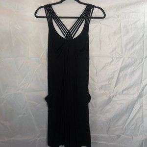 Calvin Klein Criss-Cross Strapped Black Dress